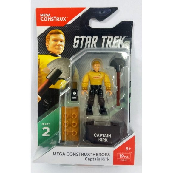 Mega Construx Star Trek Series 2 Captain Kirk figure 2017 NIP - Picture 1 of 7
